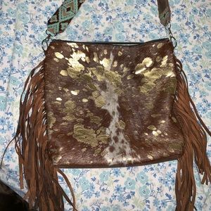 Cowhide purse